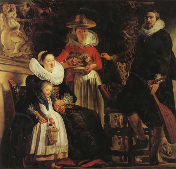 Jacob Jordaens The Artist and His Family in a Garden